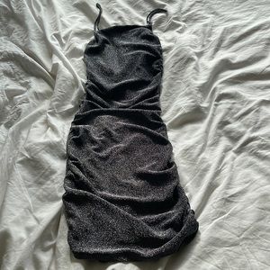 Stunning black and silver dress